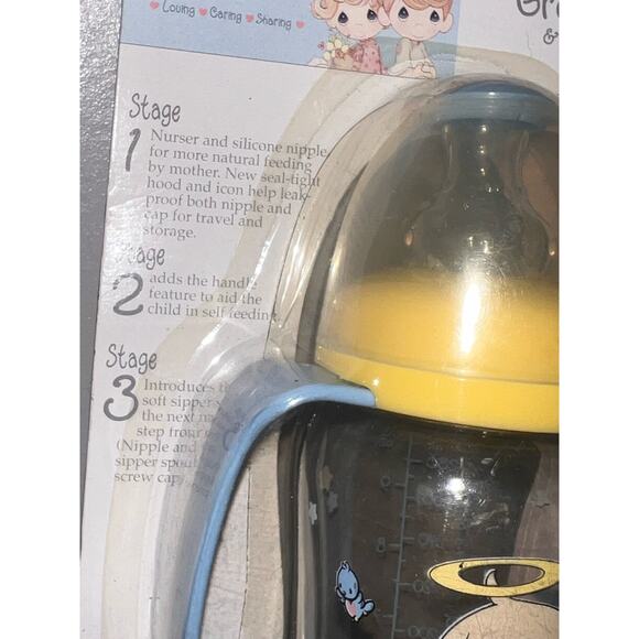 Precious Moments Baby 3 Stage Grow Nursery/ feeding bottle. Baby angel print NWT - Picture 3 of 4